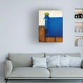 thumbnail image 2 of Trademark Fine Art 'Blue Dog With Apple' Canvas Art by Daniel Patrick Kessler, 2 of 4