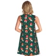 thumbnail image 2 of Bixox Mushroom House Print Women's Sleeveless A-Line Dress with Pockets, Casual Knee-Length Tank Dress for Summer-Large, 2 of 7