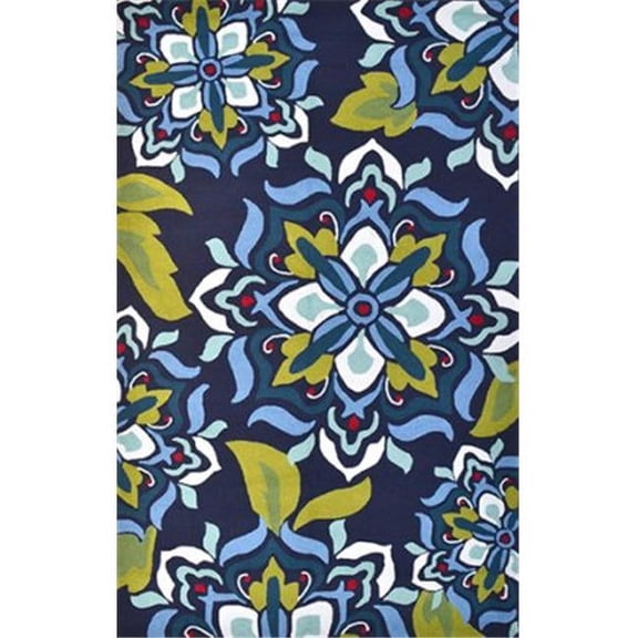 Rugs America Beverly Collection Rust Red BV400A Transitional Abstract Area Rug 5'3" x 7'6"