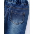 thumbnail image 5 of Aislor Kids Girls Casual Flared Jeans Vintage Wide Leg Denim Trousers Bell-Bottom Denim Pants Blue 150, 5 of 7