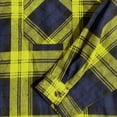 thumbnail image 4 of Josdec Plaid Hoodies Shirts for Men Long Sleeve Button Up Hooded Flannel Shirt Jacket Dual Chest Pockets Casual Cardigan S-XXXL, 4 of 5