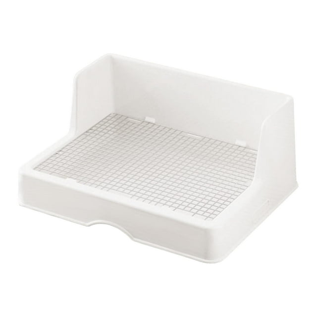 Almencla Potty Toilet Pet Pan Hedgehog Splashproof Corner Rabbit Litter Box with Grid Small Grid 10mm