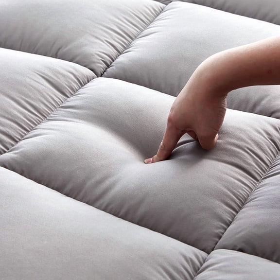VENTORA Fitted Pillow‑Top Mattress Topper, Quilted Down‑Alternative Mattress Pad Cover With 18‑Inch Deep Pocket, Box‑Stitched Breathable