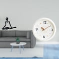 thumbnail image 2 of Reloj de figura abstracta contemporánea, adorno artístico de escritorio con números , movimiento silencioso para decoración de entrada de dormi, 2 of 8