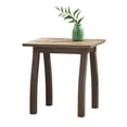 thumbnail image 2 of GZXS Outdoor Slatted-Top Side Table in Gray, Acacia Wood Rectangle Patio Accent Table, Ideal for Poolside, Deck, or Garden, Easy Assembly, 19"L x 15"W x 19.25"H, 2 of 10