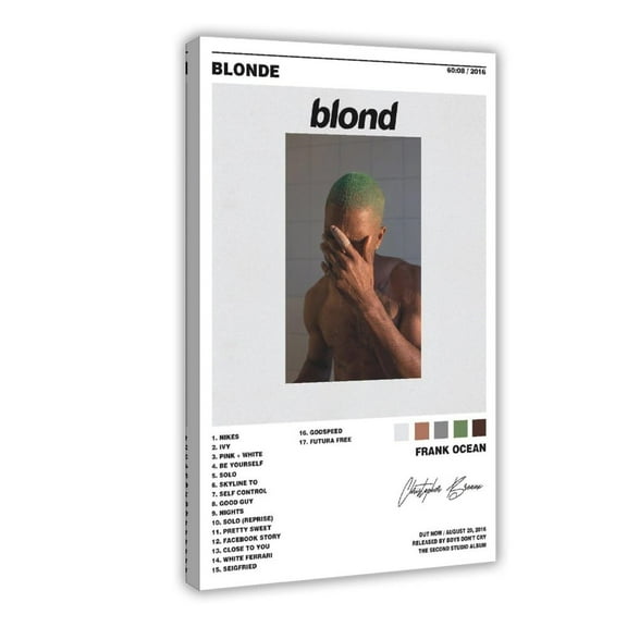 Frank Ocean Poster (10)  Blonde Rapper Music Album Canvas Poster