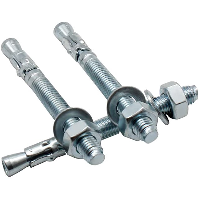 Anclajes de anclaje, 10 piezas M10 / 10 mm Anclajes de carga pesada galvanizados, Anclajes de metal galvanizado, para balaustradas, muros cortina, vigas, palanquillas, soportes ShuxiuWang 8390613491824