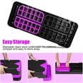thumbnail image 4 of Adjustable Workout Aerobic Exercise Step Platform, 27-Inch Fitness Step Platform With 4 Stackable Risers, Non-Slip Surface Bench For Home Gym Cardio,Purple, 4 of 8