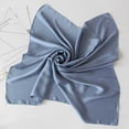 thumbnail image 4 of Women Solid Satin Square Scarf Winter Pure Color Satin Color Head Neck Shawl Ladies Gift Kerchief, 4 of 7
