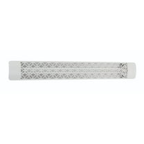 Eurofase Heating - 6000 Watt Electric Infrared Dual Element Heater-277 Voltage-White Finish-Clover Decorative Fascia