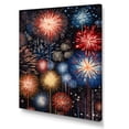 thumbnail image 2 of Designart "Vibrant Fireworks Show I" Fireworks Canvas Wall Art, 2 of 7