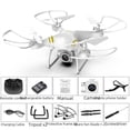 thumbnail image 3 of Avión de juguete con control remoto, cuadricóptero de altura fija y larga resistencia 8S, HD, aéreo, UAV, 3 of 5