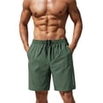 thumbnail image 2 of Trgacdwlo Quick Dry Shorts Men Elastic Waist Drawstring Men's Workout Shorts Wide Leg Summer Gym Gym Shorts for Men with Pocket Green XXL, 2 of 6