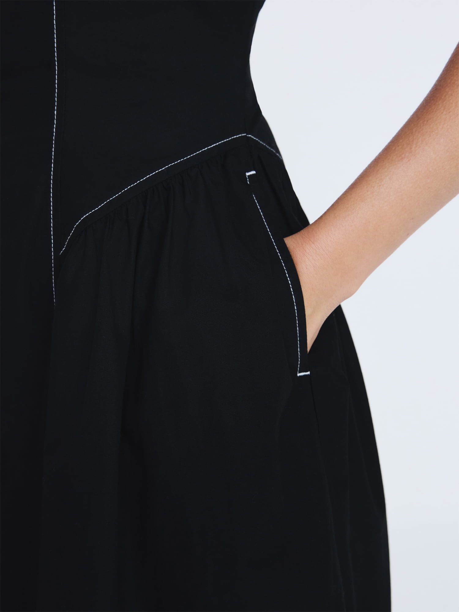 Free Assembly Women's and Women's Plus Sleeveless Cotton Panel Maxi Dress, Sizes XS- 4X