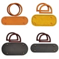 thumbnail image 1 of lionlar 4 Pieces DIY Hand woven Bag Nail Bottom Pad Weaving Bags Insert Base Handbag, 1 of 9