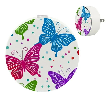 

YZUOUZY Bedside Lamps Bedside Lamp Small Lamps Set of 2 Color Butterflies Dots Abstract