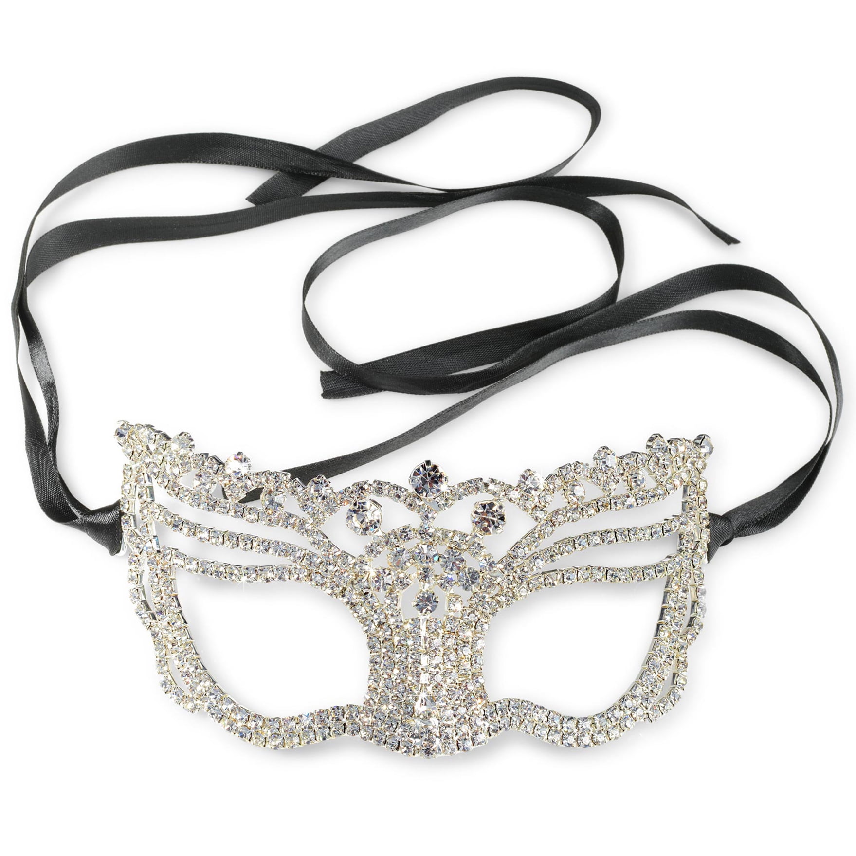 sparkling-women-s-rhinestone-masquerade-mask-with-adjustable-satin