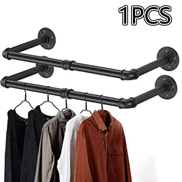 Tubo Industrial Tubo Perchero Pared Para Colgar Ropa Perchero De