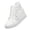 White, variant on Platform Hidden Heels Sneakers for Women Lace Crochet Lace Up Chunky Bottom High Heels High Top Canvas Shoes Loafers