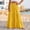 Yellow, variant on IUYRTFE Women's Tiered Maxi Skirt Cotton Linen Blend Elastic Waist A-Line Long Summer Beach Skirt