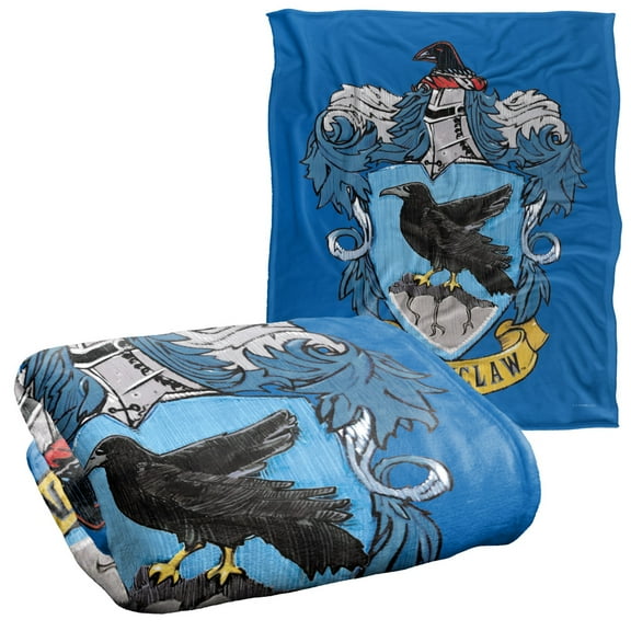Harry Potter Ravenclaw Rough Crest Officially Licensed Silky Touch Super Soft Throw Blanket 50' x 60'