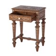 thumbnail image 3 of Butler Specialty Company Rashmi 21"W Rectangular Teak & Bone End Table - Brown, 3 of 7