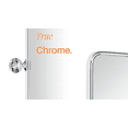 thumbnail image 5 of TEHOME Farmhouse Chrome Bathroom Mirror, 20x24 inches, Pivot Rectangle, Tilting, 5 of 11