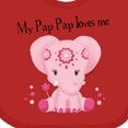 thumbnail image 4 of Inktastic Aditi My Pap Pap Loves Me Boys or Girls Baby Bib, 4 of 4