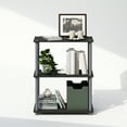 thumbnail image 6 of Furinno Turn-N-Tube 3-Tier Multipurpose Compact Display Rack, Shelving Unit, Bookcase, Black/Grey, 6 of 6