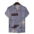 thumbnail image 5 of Camisa floral de verano nueva para hombre, estilo hawaiano, estampado 3D, solapa con botón, camisas de manga corta, blusas casuales de moda Y2k de gran tamaño, 5 of 5