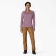 thumbnail image 4 of Dickies Women's Cooling Long Sleeve Pocket T-Shirt, Mauve Shadow Heather, M, 4 of 5