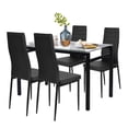 thumbnail image 5 of Juego de 4 Sillas de Comedor Negro, Adecuado para El Hogar Restaurante Reunión Boda HOMEMAKE FURNITURE  Minimalista Moderno, 5 of 5