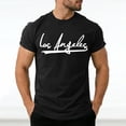 thumbnail image 2 of Leey-World Men's Cotton T-Shirts Oversized Shirt Short Sleeves Streetwear Loose Fit Summer Tee Tops Washed Basic Unisex Shirts Mens Tshirts(Black,M), 2 of 8