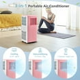 Costway 10000 BTU ASHARE Portable Air Conditioner 3in1 AC Unit with Cool Dehum Fan Sleep Mode