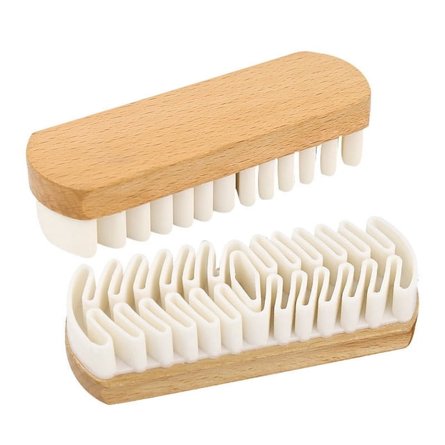 cepillos para zapatos de gamuza, limpieza suave, cepillo de limpieza de ropa + borrador de zapatos limpio, para limpieza y cuidado de gamuza