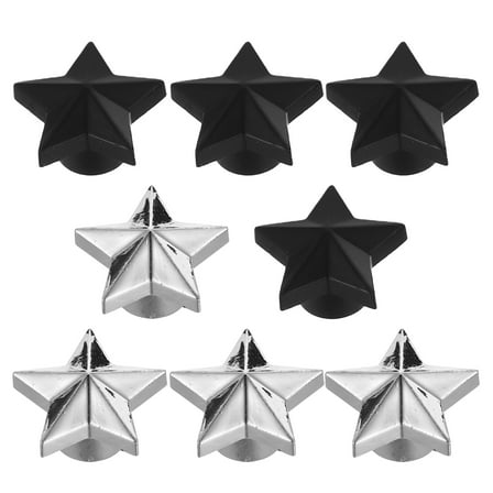 MLINS Sturdy Stainless Steel Star Shaped Tire Valve Caps for Car Use Assorted Color