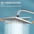 thumbnail image 4 of HIBIBUD High Pressure Rain Shower Head Combo - Wide Rainfall Showerhead - Adjustable Dual Showerhead, 4 of 4