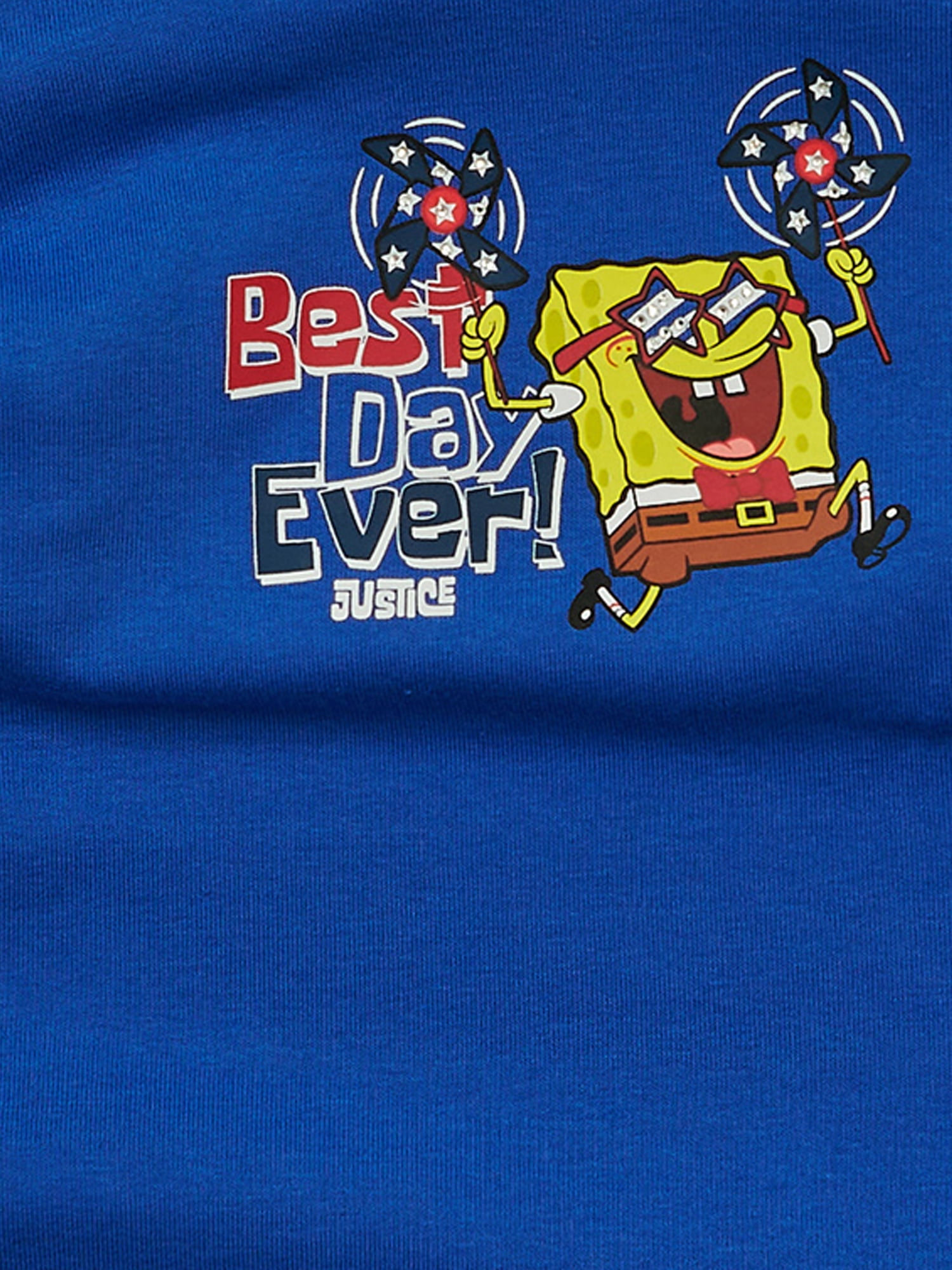 Spongebob X Justice Americana Collab Girls One Shoulder Tank, Sizes XS - XLP