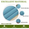 thumbnail image 5 of Double Pinch Pleated Blackout Curtain Drapes Panel Pair Soft & Smooth Solid 100% Polyster | Curtains for Living Room, Bedroom & Window (2 Panels Combined Size, 42" W x 108" L) { Light Blue }, 5 of 9