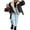 Dark Brown, variant on LMLYSoH Women PU Leather Coat Winter Lapel Collar Fleece Lining Long Sleeve Zipper Jacket Outwear with Pockets