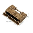 thumbnail image 2 of WHAMVOX 1 Set of Vintage Padlock Latch with Decorative Buckle for Drawer Supply, 2 of 8