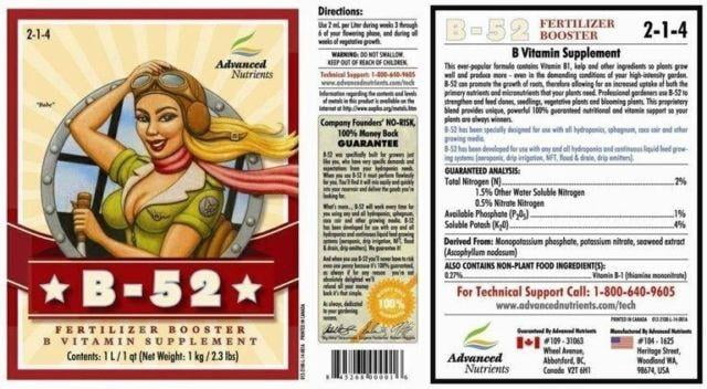 B Vitamins, Stalk, Stem and Bud Strengthener B-52 1 Gal