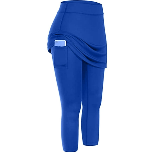 MKLEKYY Leggings deportivos para mujer, leggings con bolsillos, tenis, capris deportivos, faldas para mujer, leggings de yoga, faldas, pantalones elásticos de yoga