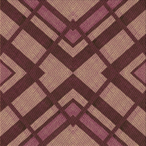Ahgly Company Machine Washable Indoor Square Transitional Copper Red Pink Area Rugs, 7' Square