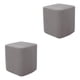 thumbnail image 1 of Advancent Square Foot Rest Ottoman Covers Decorative  Slipcover Footstool Gris 2piezas, 1 of 6
