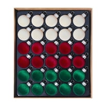 Tarmeek 30Pcs Flocked Christmas Balls Ornaments for Xmas Christmas Tree, 1.18 Inch Mini Velvet Shatterproof Christmas Tree Decorations Hanging Plastic Ball for Holiday Party Christmas Decoration