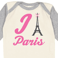 thumbnail image 4 of Inktastic I Love Paris Eiffel Tower Girls Long Sleeve Baby Bodysuit, 4 of 5