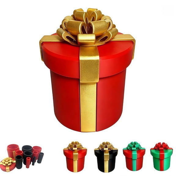 Annoying Nested Screw Gift Box, 10-Tier Twist Open Prank Box, Christmas Party Gag Gift for Hiding Cash, Gift Cards & Jewelry