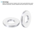 thumbnail image 4 of M10 Aluminum Spacers, 10 Pcs Metal Spacer Aluminum 10.5mm ID x 24mm OD x 3mm L for 3/8" M10 Screw Bolts, 4 of 5