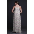 thumbnail image 2 of Bimba Chemise de Nuit Imprimée Magnolia Bourgeon Floral pour Femmes Longue Robe Maxi à Bretelles Spaghetti TG, 2 of 5